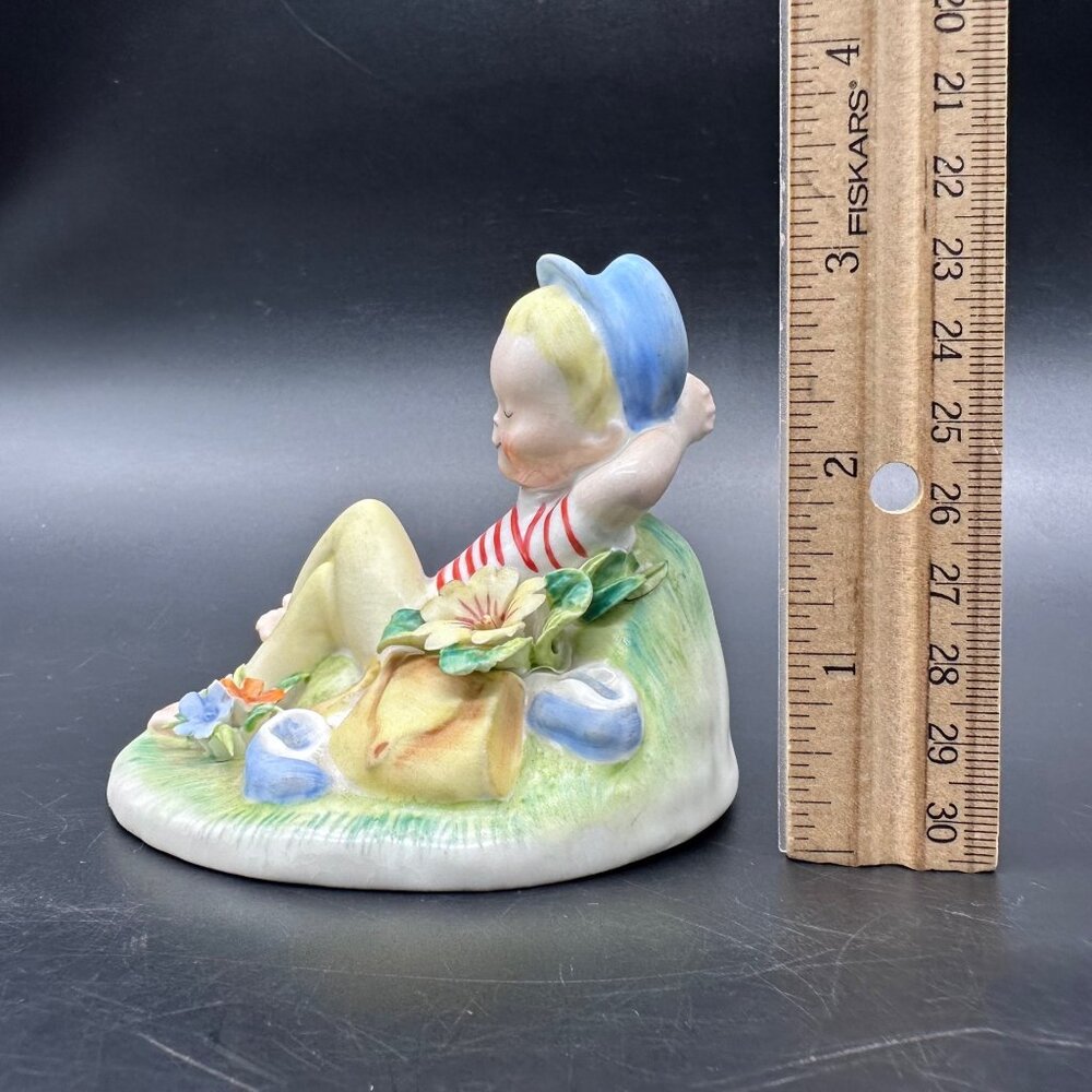 Vintage Royal Adderley Lazy Bones Bone China Figurine England Boy Sleeping - Picture 12 of 13